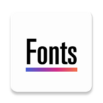 fonts for instagram android application logo